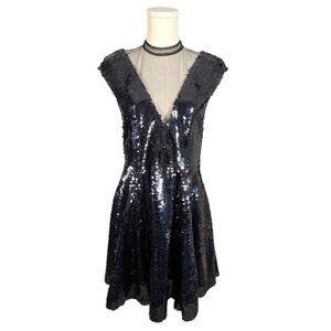 Free People Black Sequin Dress